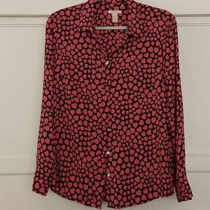 Jcrew silk blouse sz 6
